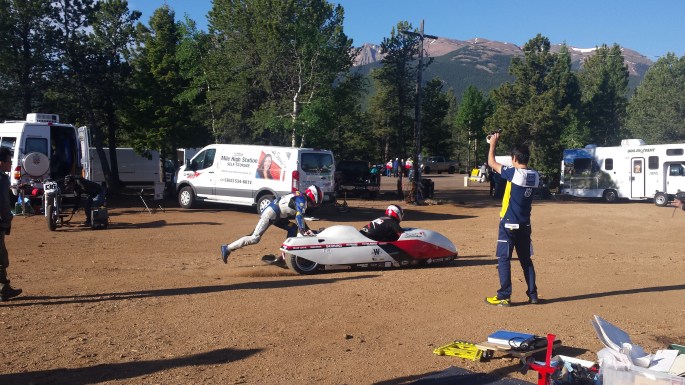 Life finally comes to Team Rising Sun's Suzuki engine. Photo: Kate Kriebel