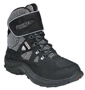 black and gray hiking boot