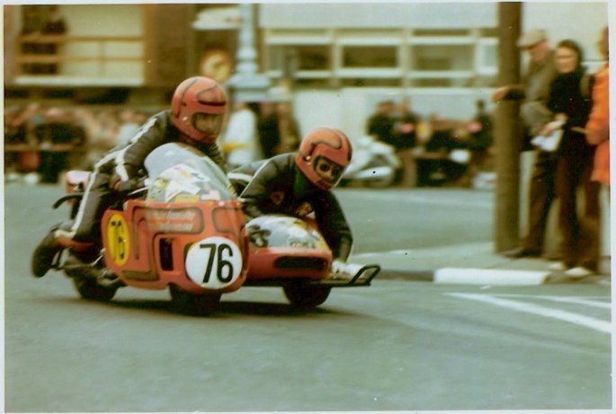 joe & Alma Isle of Man TT Sidecar