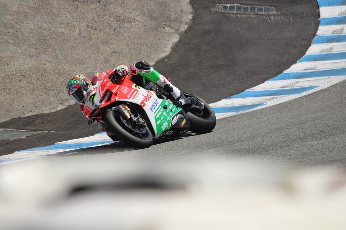 Chaz Davies Ducati Laguna Seca WSBK 2017 Corkscrew