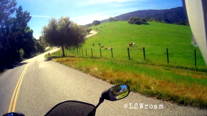 pov motorcycle riding country road