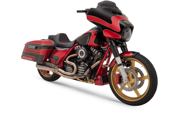 custom harley davidson bagger motorcycle