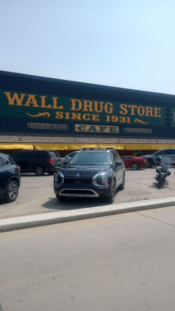 Outside of Wall Drug in Wall, South Dakota